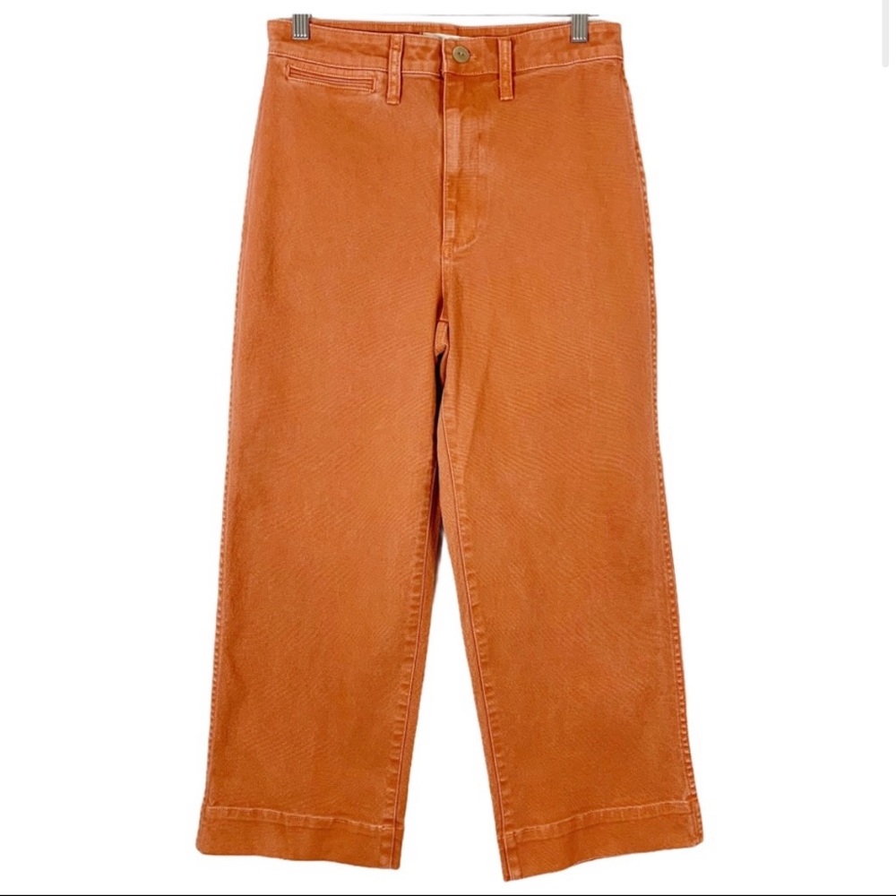 MADEWELL Slim Emmett Wide-Leg Crop Pants 28